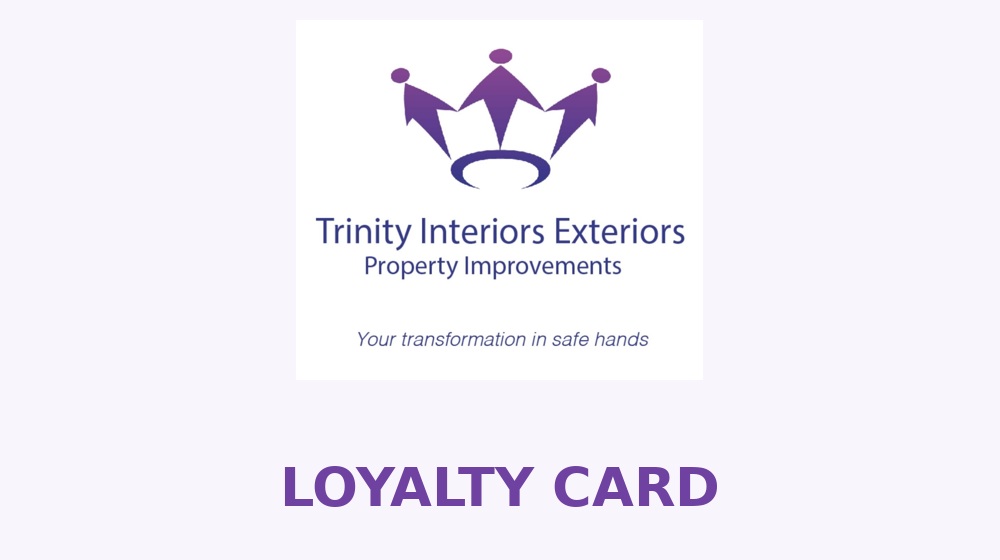 Trinity Interiors Exteriors loyalty card